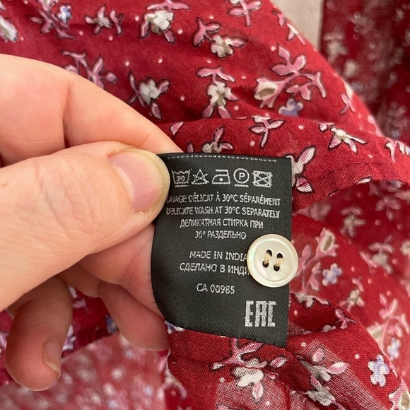 Isabel Marant Étoile Maria Shirt in Grenat - Picture 4 of 7